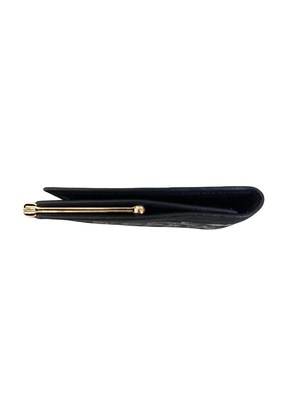 Authentic Dior Black Leather Card Holder with Gold Logo - Picture 11 of 15